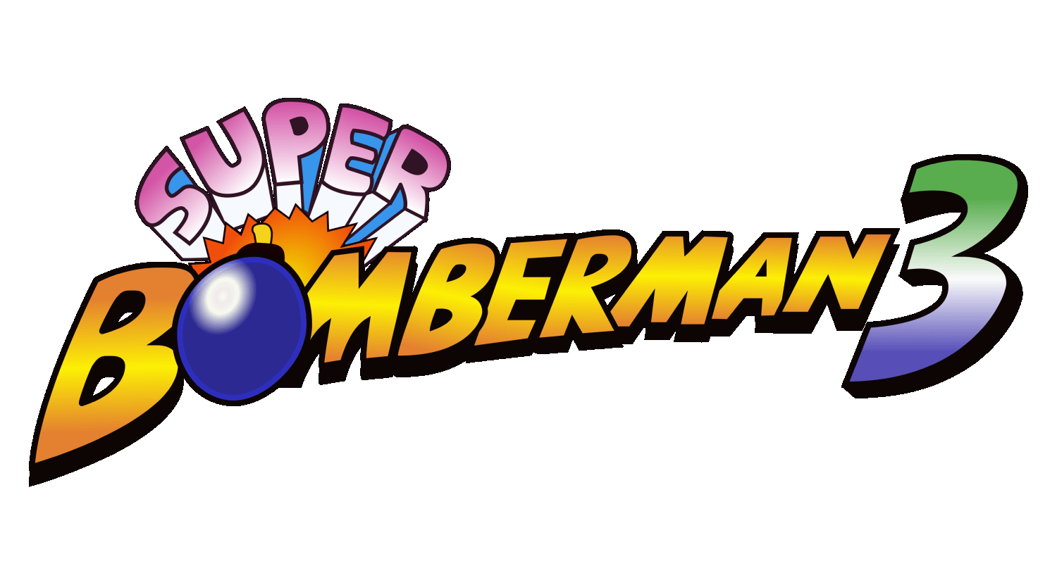 Super Bomberman 3 logo for Super Famicom